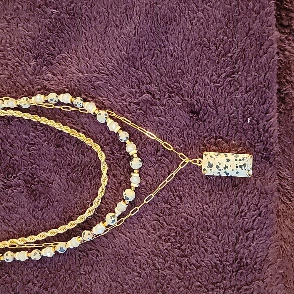 Never worn triple chain necklace